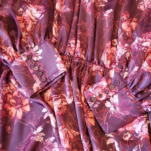 NWT Alex Marie Midi Length Floral Dress sz 12 - Picture 7 of 8